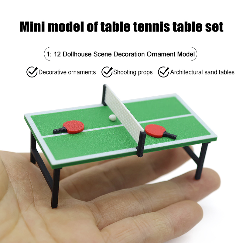 Table Tennis Information - 1/12 Mini Dollhouse Sports Furniture, Table