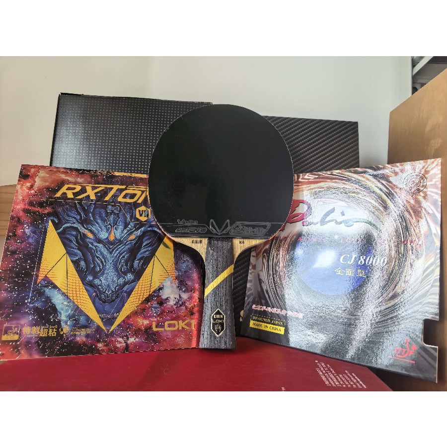 Table Tennis Custom Bat - LOKI Kylin K6 Carbon Table Tennis
