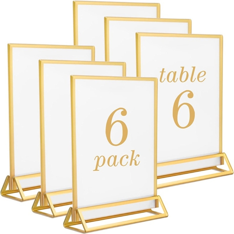 Table Tennis Zone - Clear Acrylic Wedding Table Number Stand