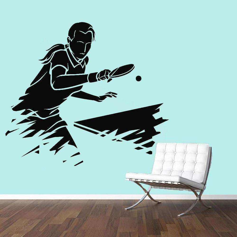 Table Tennis Live - Ping Pong Sports Wall Sticker For