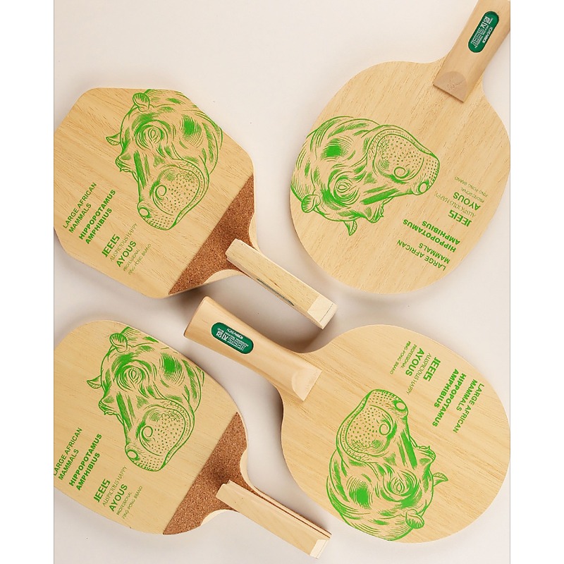 JEELS Green Hippo 1 Ply Ayous  - огляд і ціна Table Tennis Blade