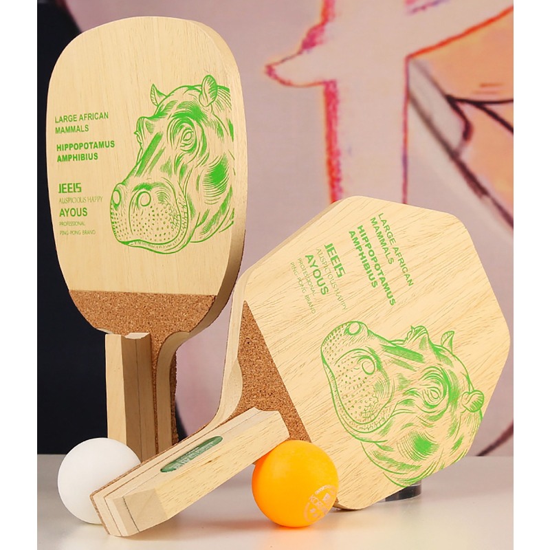 JEELS Green Hippo 1 Ply Ayous  - огляд і ціна Table Tennis Blade
