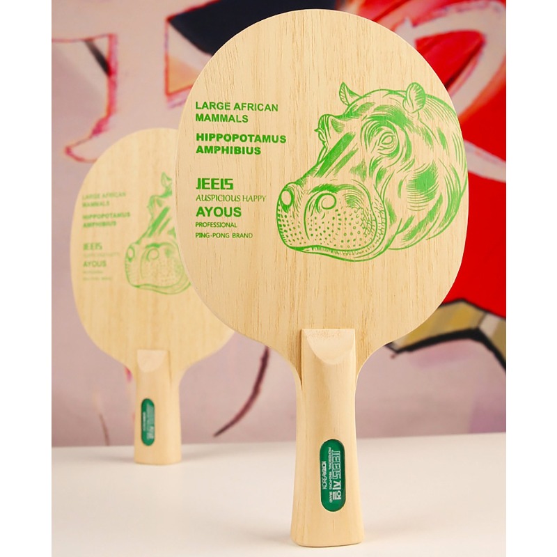 JEELS Green Hippo 1 Ply Ayous  - огляд і ціна Table Tennis Blade