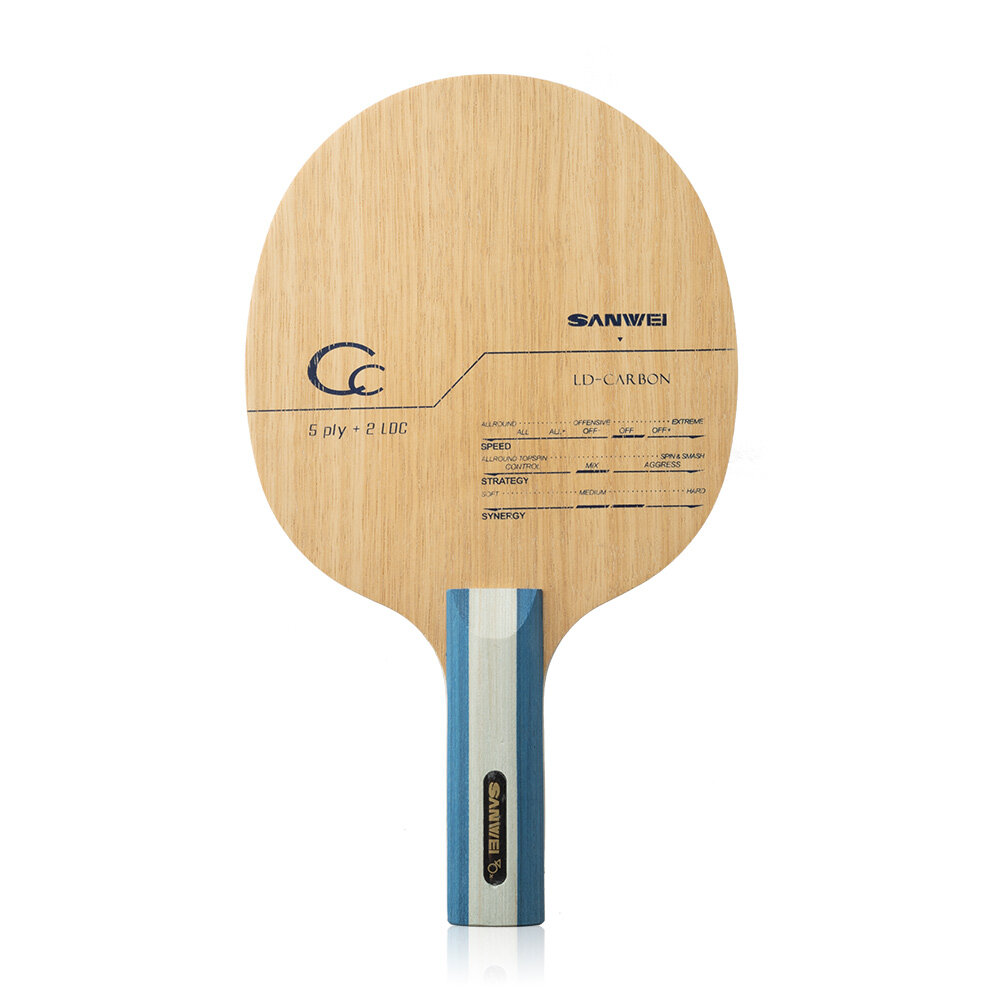 SANWEI CC CARBON Table Tennis  - огляд і ціна Table Tennis Custom Bat