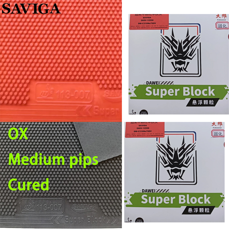 SAVIGA OX Long Pips Single Pin - огляд і ціна Table Tennis Rubber Anti Spin