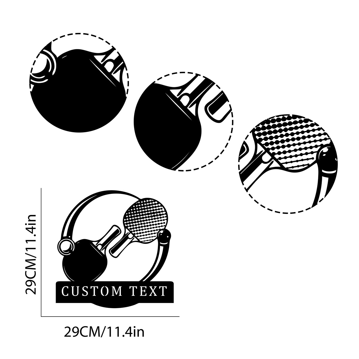 Custom Table Tennis Bats Metal - огляд і ціна Table Tennis Custom Bat