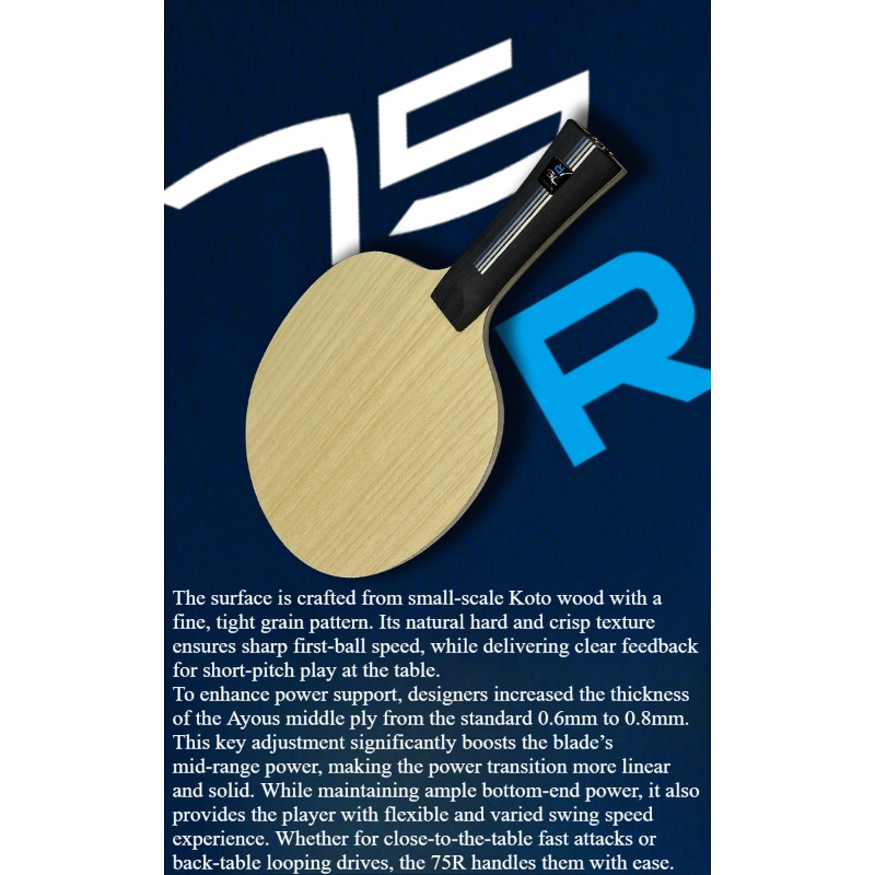 SANWEI 75R 5+2 Outer H-GLC Tab - огляд і ціна Table Tennis Blade