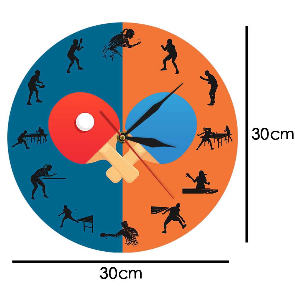 Ping Pong Wall Clock Silent Ta - огляд і ціна Table Tennis Live