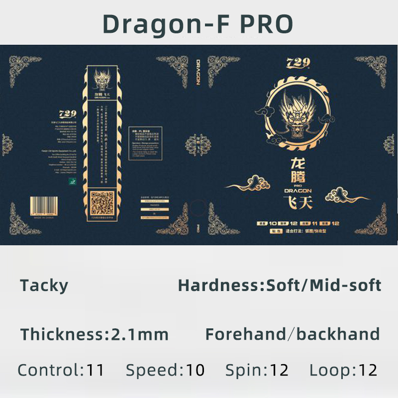 Friendship 729 Dragon F PRO L  - огляд і ціна Table Tennis Pro